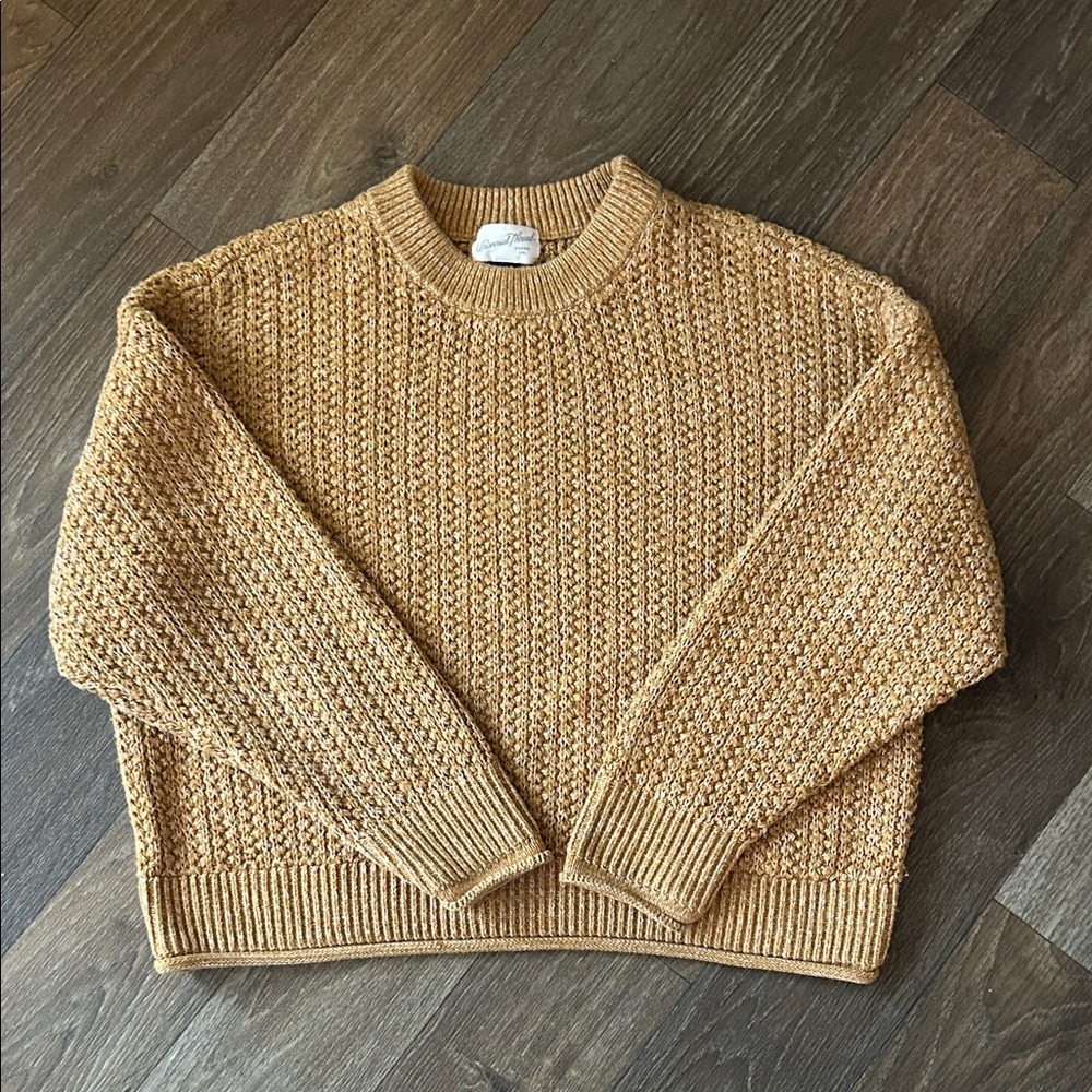 Universal Thread Textured Mustard Sweater - Picture 2 of 6